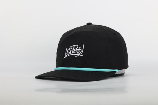 Let's Party! Beach Rope Hat - Black