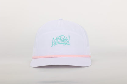 Let's Party! Beach Rope Hat - White